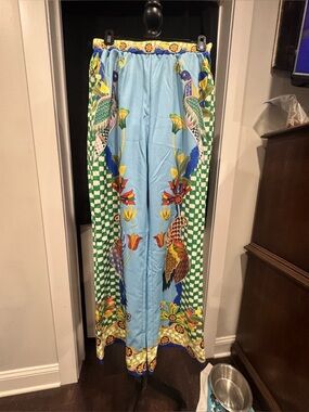 Oriental theme pants and matching top
